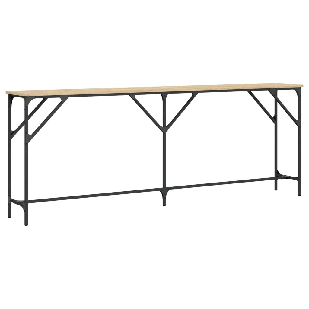 Tavolo Consolle | Tavolo d'Ingresso Rovere Sonoma 200x29x75 cm in Legno Multistrato