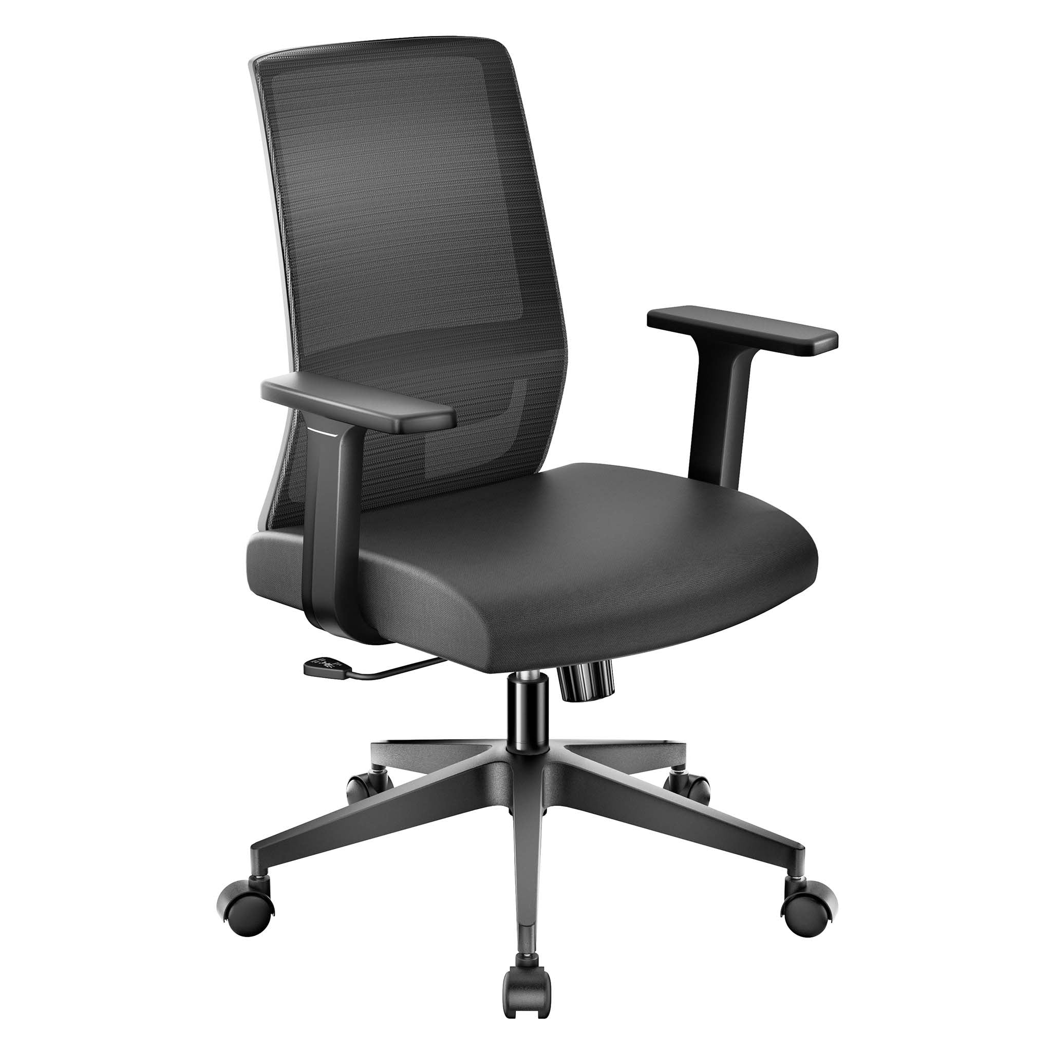 Sedia da ufficio ergonomica con supporto lombare, regolabile in altezza, schienale traspirante, max 120 kg