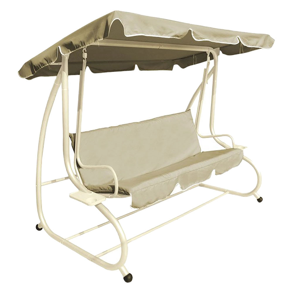 1pz dondolo reclinabile cm. 230 x 120 x h.165 - ecru cod:ferx.6129431nlm
