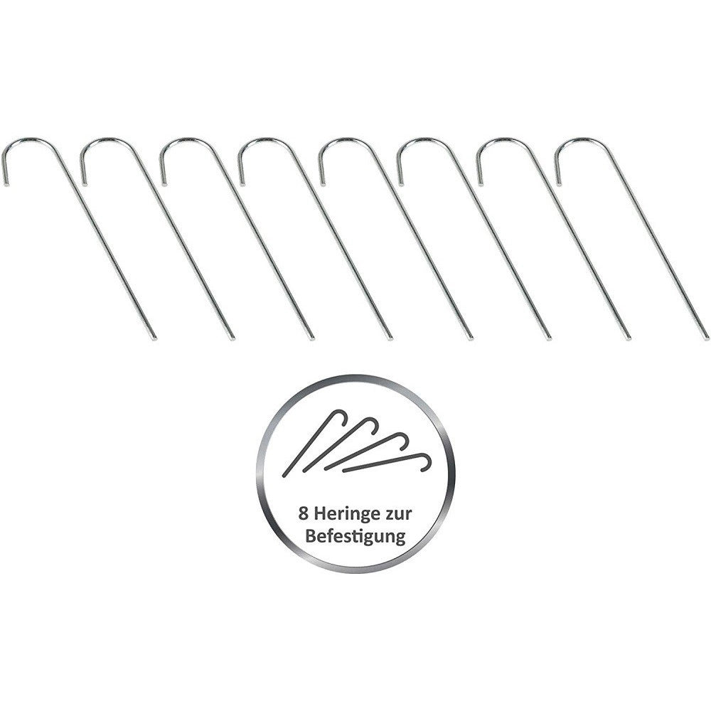 Trade Shop - Set 2 Pz Mini Porte Da Calcio 91,5x61x48cm Con Palla Pompa 8 Picchetti Fissaggio -