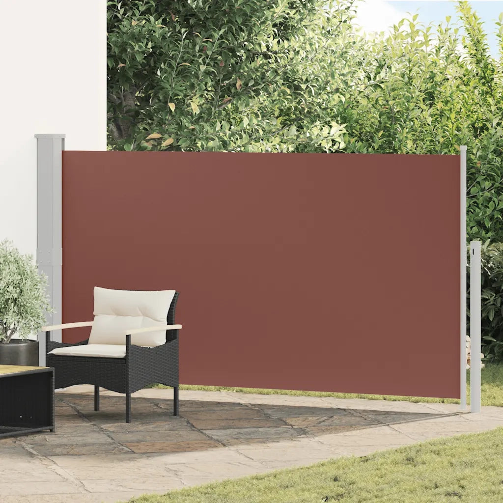 Tenda Laterale Retrattile per Patio 170x300 cm Marrone cod mxl 9178