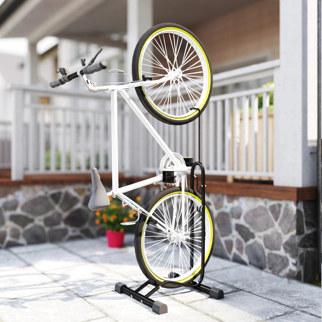 Parcheggio Biciclette Verticale e Orizzontale con Ganci Ajustabili ¨C zephmum ¨C Nero