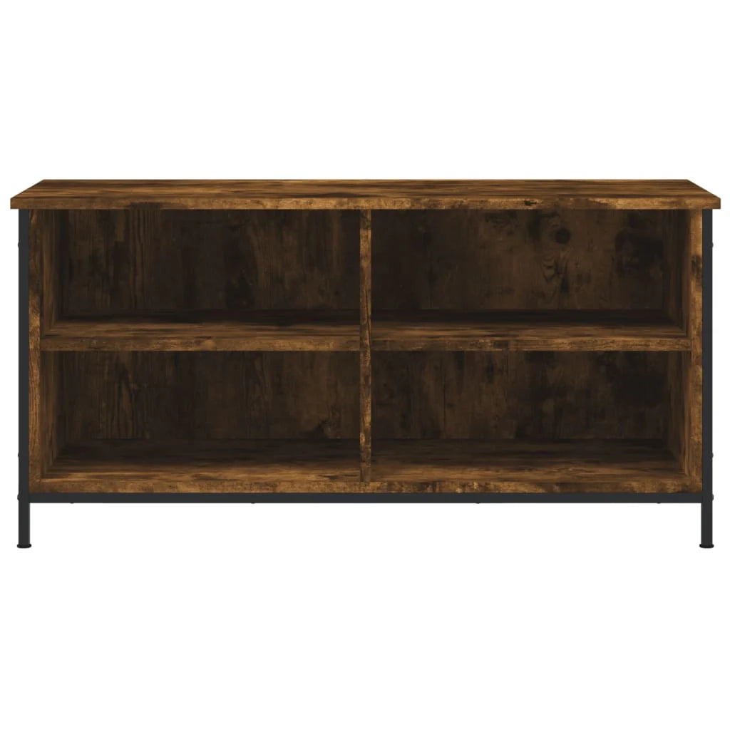 Mobile TV multimediale scaffale TV credenza mobile TV sala da pranzo soggiorno camera da letto rovere affumicato 100 x 40 x 50 cm legno ingegnerizzato marrone 02_0027282
