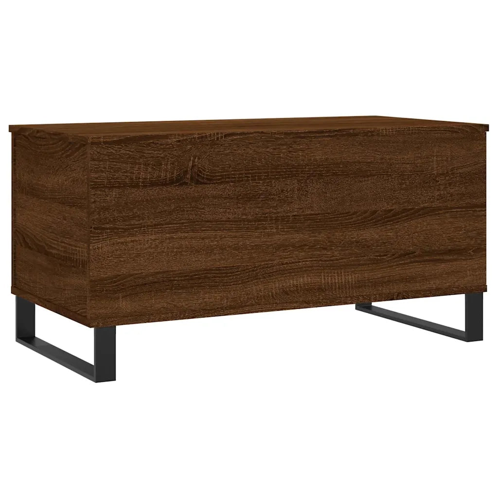 Tavolino Salotto-Tavolino da soggiorno-Tavolo Rovere Marrone 90x44,5x45 cm Legno Multistrato 325006