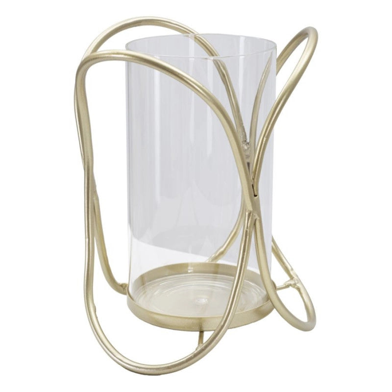 Porta Cand Glox Gold cm ø 16x21,5
