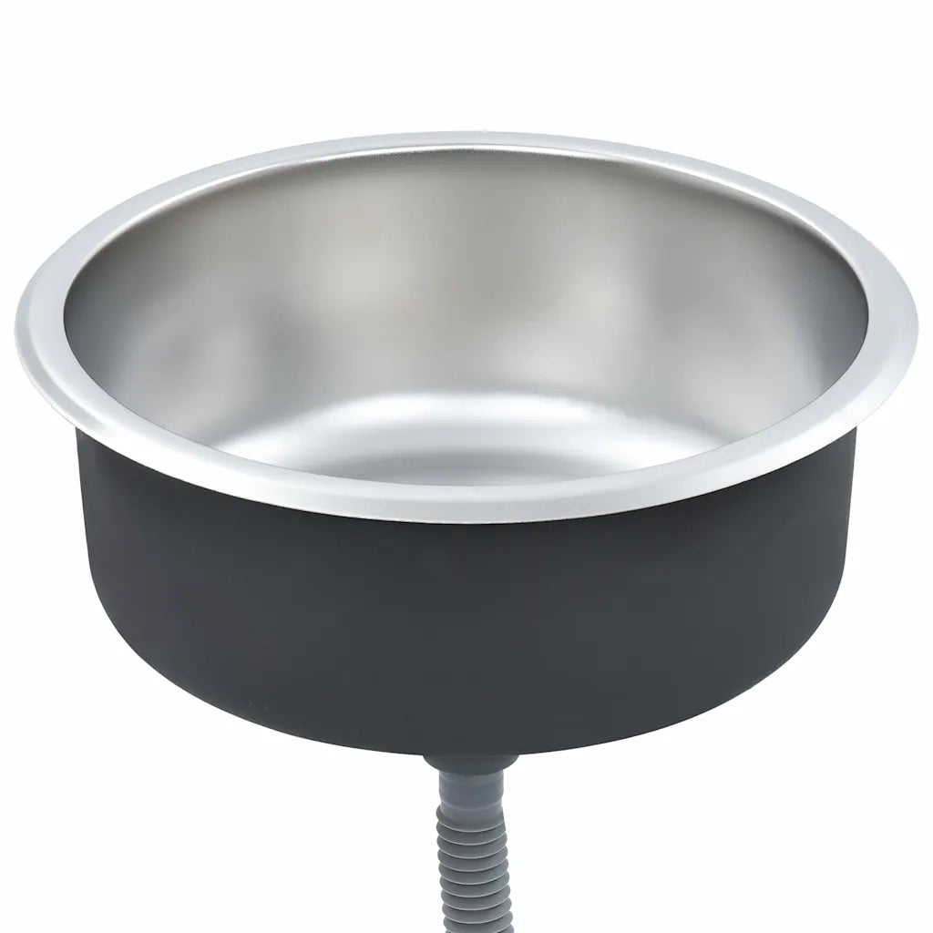 Lavello da Cucina-Lavandino-Lavabo con Filtro e Sifone in Acciaio Inox 105894