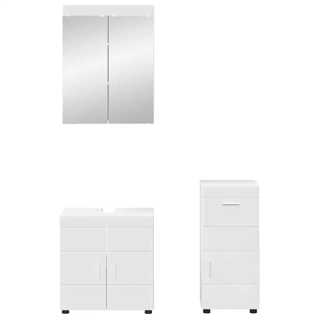 Set di mobili per il bagno TULUM 3 pcs Bianco 60 x 34 x 63 cm 3398024