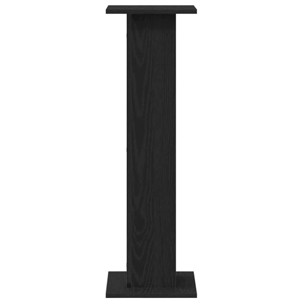 Supporti per Altoparlanti 2 pcs Rovere Nero 30 x 30 x 95 cm 868057