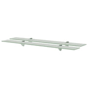 Mensole Galleggianti 2 pz in Vetro 80x10 cm 8 mm cod mxl 32974