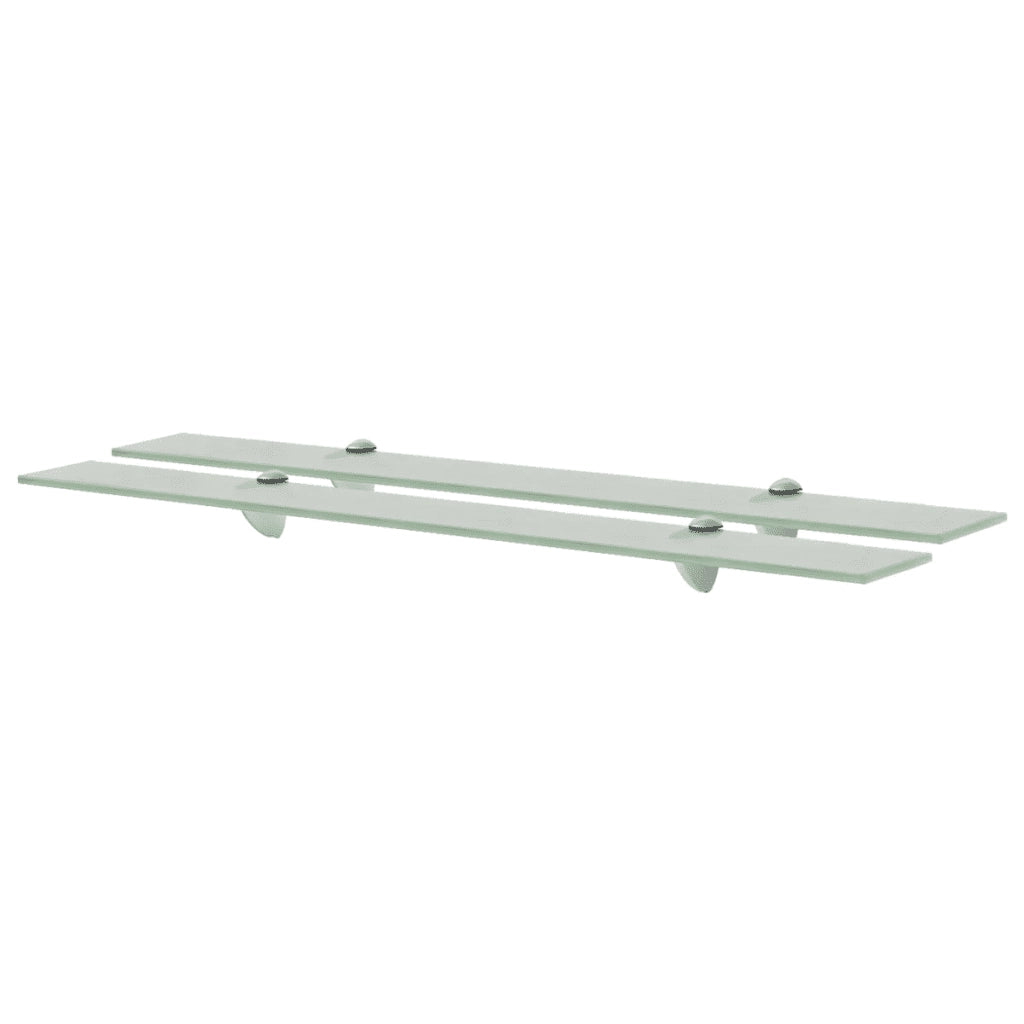 Mensole Galleggianti 2 pz in Vetro 80x10 cm 8 mm cod mxl 32974