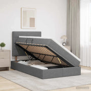 Letto con contenitore e materasso Grigio Scuro 120 x 200 cm 3459496