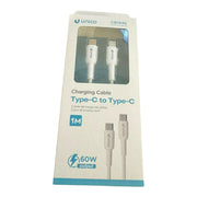 CAVO CON ENTRAMBI ATTACCHI USB - C DA 1 METRO COLORE BIANCO
