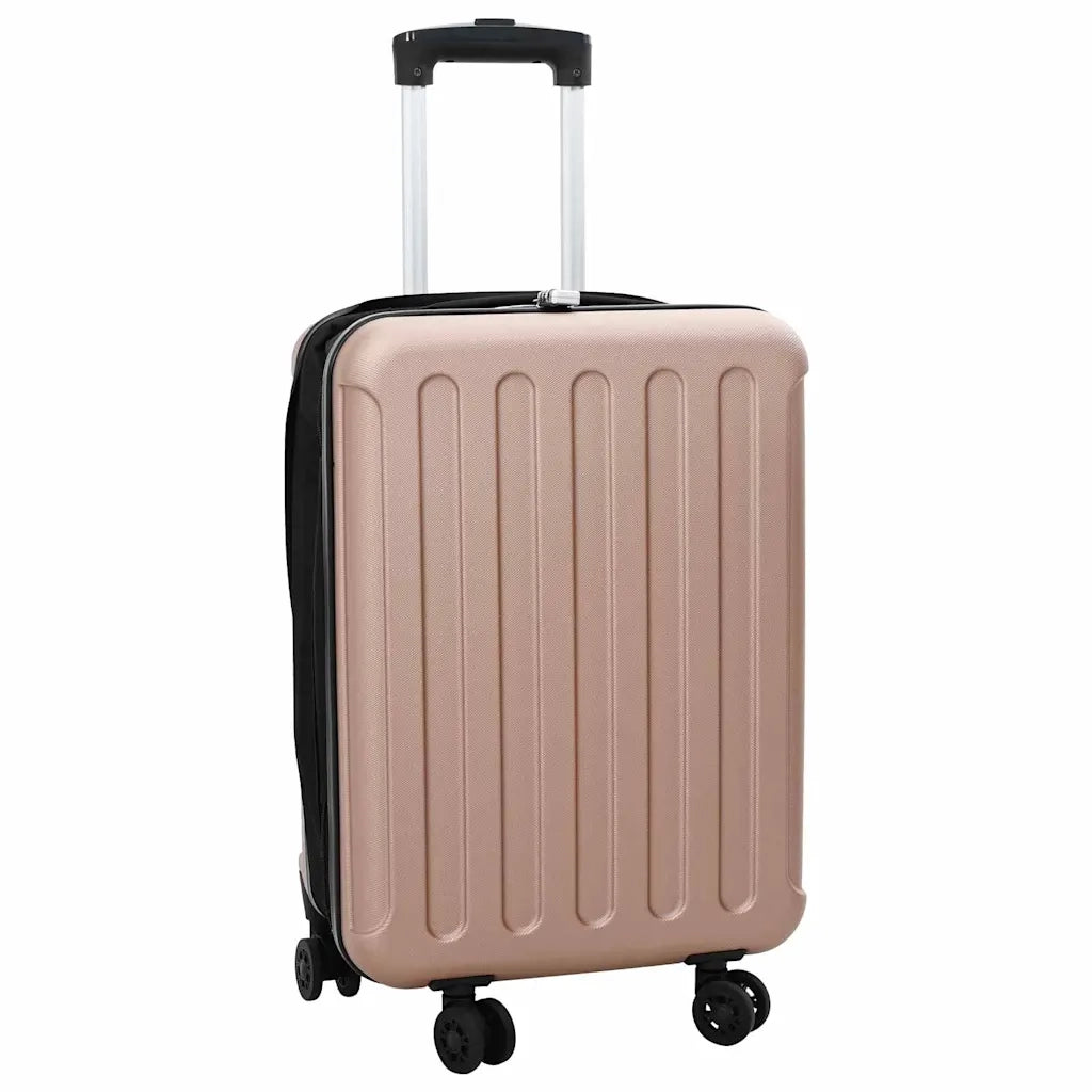 Valigia con blocco oro rosa 34 x 23 x 55.5 cm Plastica ABS CFW1457618