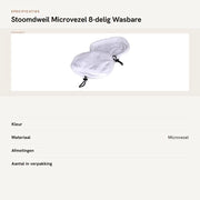 Set di sostituzione per asciugamano 8 pezzi - Microfibra - Materiale lavabile - Assorbimento efficace di polvere e capelli - Dimensioni 28 x 20 cm - Tessuto in microfibra duraturo - Panno asciugamano