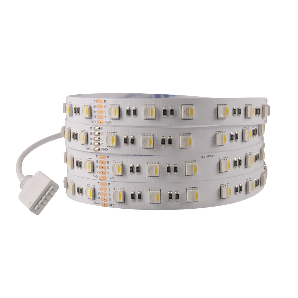 Kit Striscia LED RGB+4000K 5m 24V IP20 con telecomando Polux