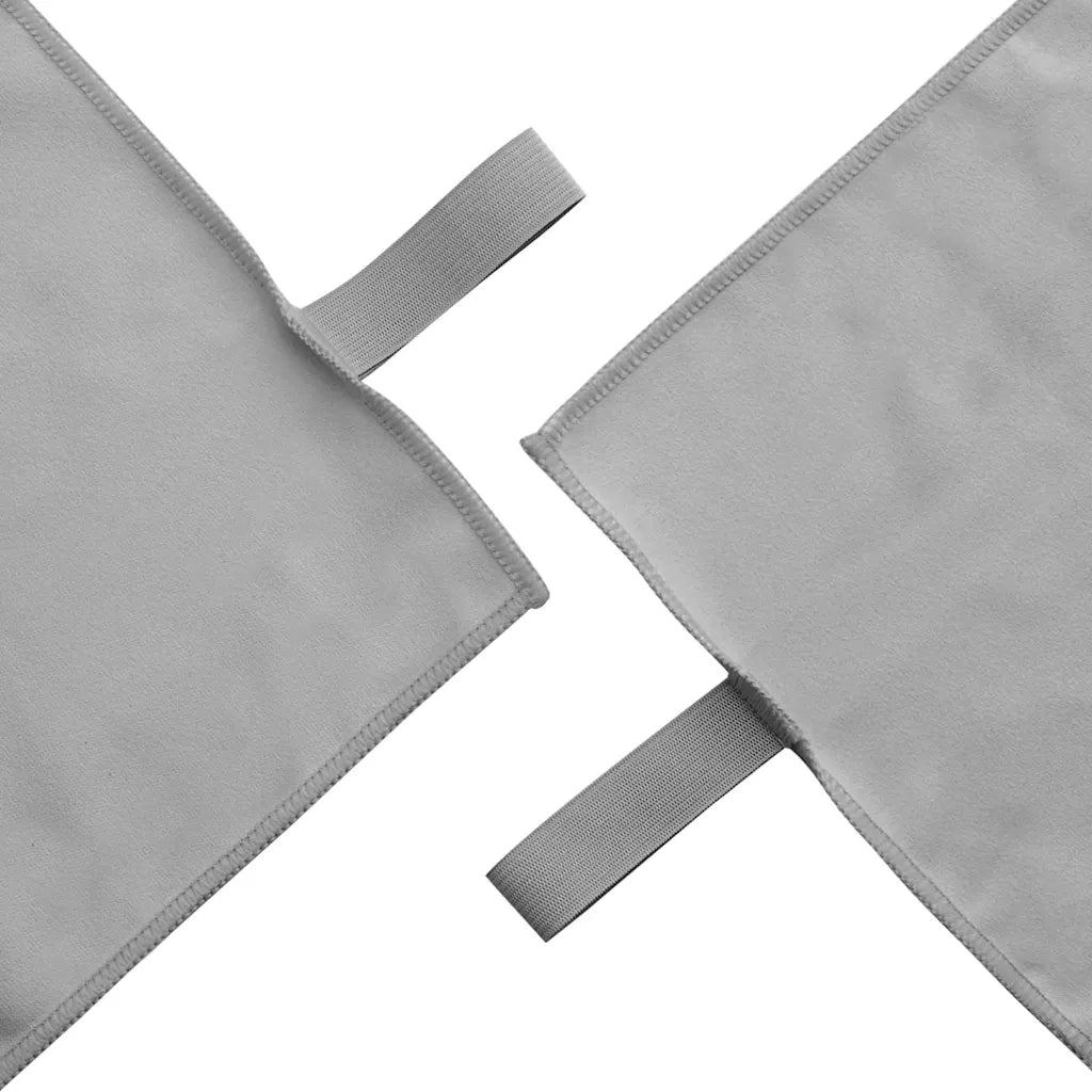 Asciugamani Sportivi 2 pcs Grigio scuro 50 x 30 cm