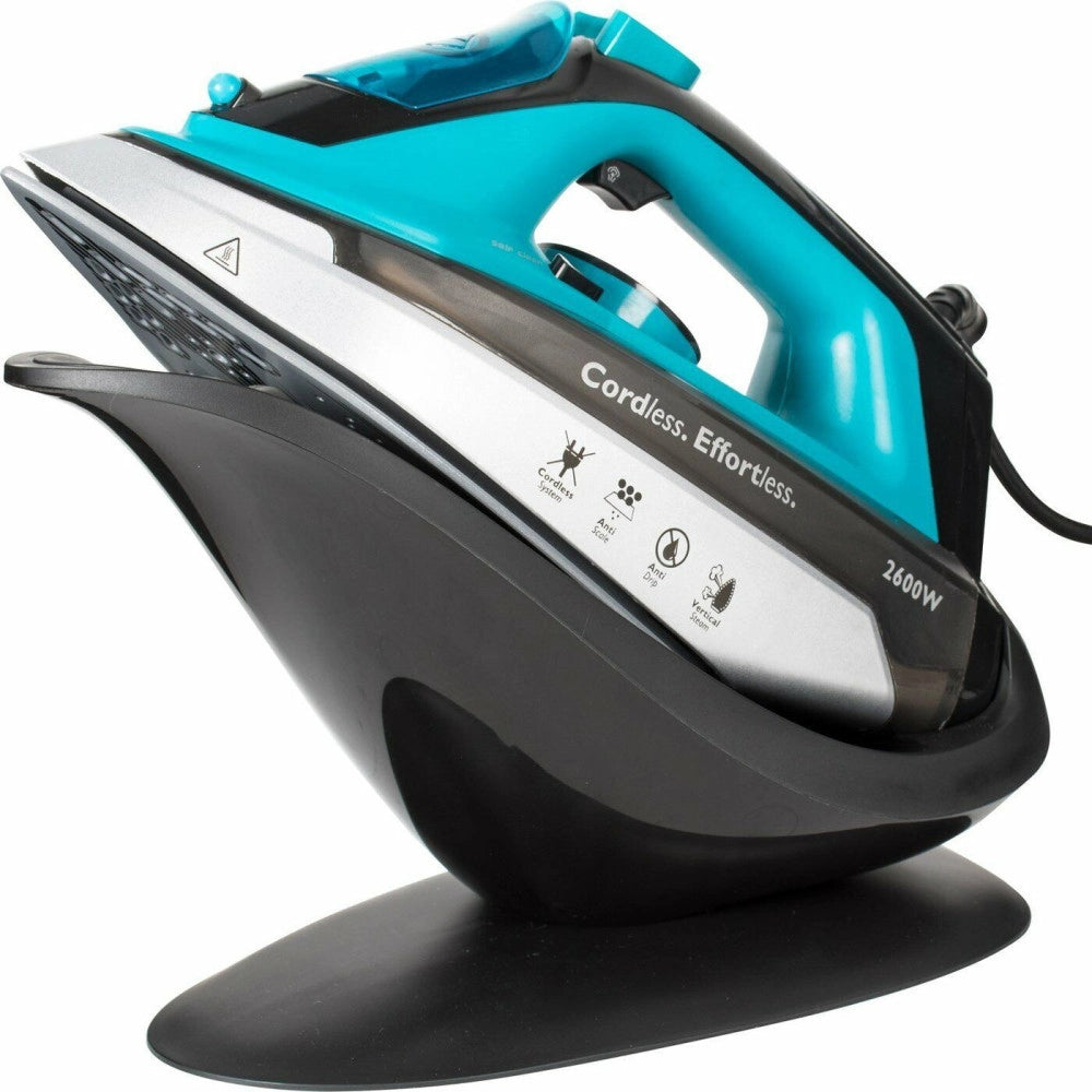 Trade Shop - Ferro Da Stiro A Vapore 2600w Con Caldaia Piastra In Ceramica Cordless -