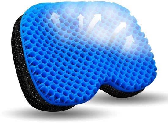 Cuscino da kayak blu, gel cuscino antislip per kayak, cuscino gonfiabile per canoa/rowing, adatto per posti a sedere, accessori per kayak gonfiabile.