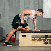 Set Manubri Pesi 20 kg (4x2.5 kg, 4x1.5 kg) con 8 Dischi e 2 Manubri da 2 kg, 43x18x7.5 cm, Nero