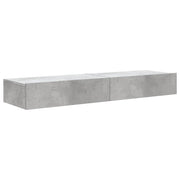 Mobile TV multimediale mensola TV credenza mobile TV per sala da pranzo soggiorno camera da letto con luci LED 2 pezzi 60 x 35 x 15,5 cm grigio 02_0028845