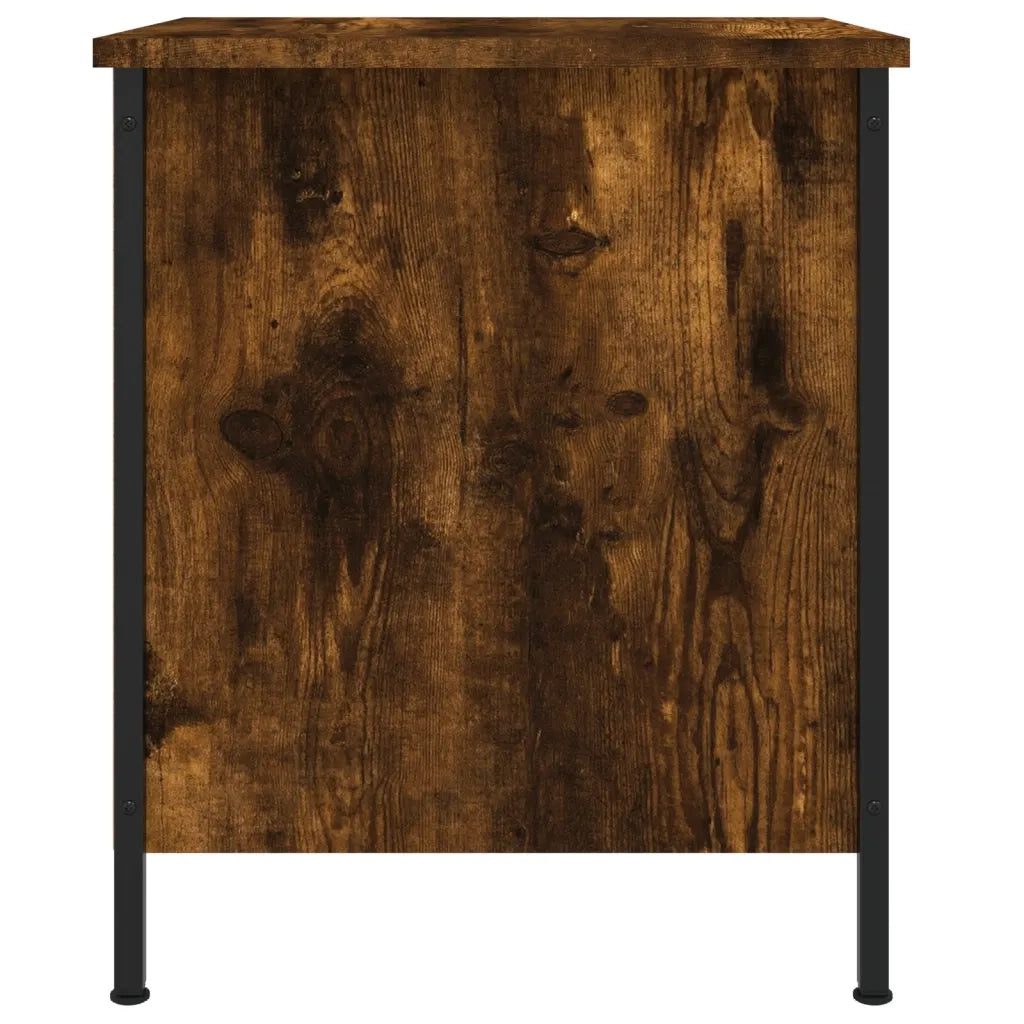 Comodino-Tavolino da notte Rovere Fumo 40x42x50 cm Legno Multistrato 107868