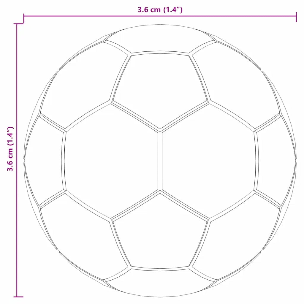 Calcio da Tavolo 12 pcs Bianco 3,6 x 3,6 cm Polipropilene 858893