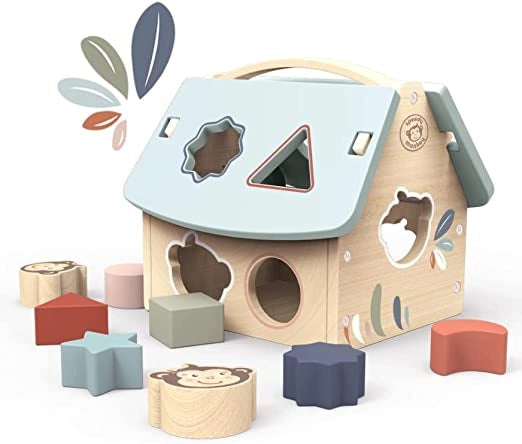 Cubo Incastri Bambini Cubo Incastri con Forme Cubi Legno Bambini Giochi Montessori 2 Anni Regalo Bambino 2 Anni Giocatto