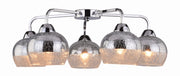 Lampadario Candellux Cromina 98-55668 5xE27 cromo vetro