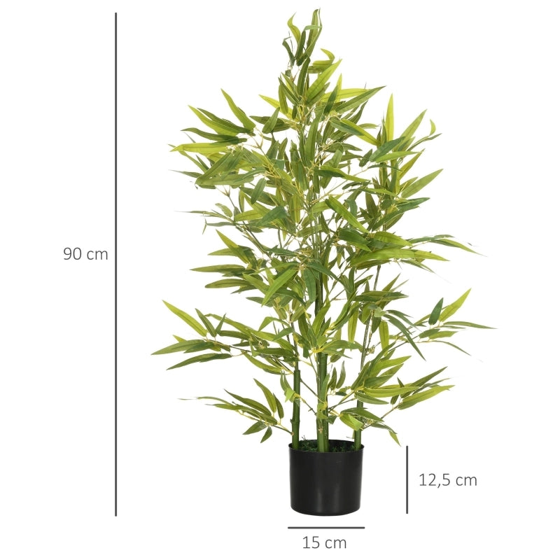Grande bamb¨´ artificiale, 90 cm, pianta artificiale, bamb¨´ in plastica, piante artificiali dall'aspetto realistico, bamb¨´ artificiale in vaso,