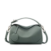 Borsa a tracolla da donna in vera pelle, colore verde.