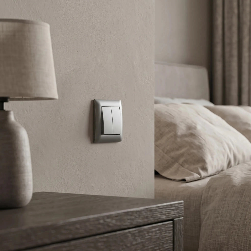 Interruttore Doppio Oste Jnh007-w Grey