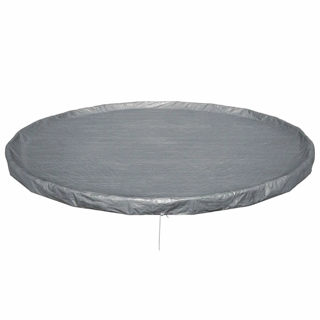 Bestway Copertura per piscina Ø4,27 m Rotondo Poliestere Grigio 42035731