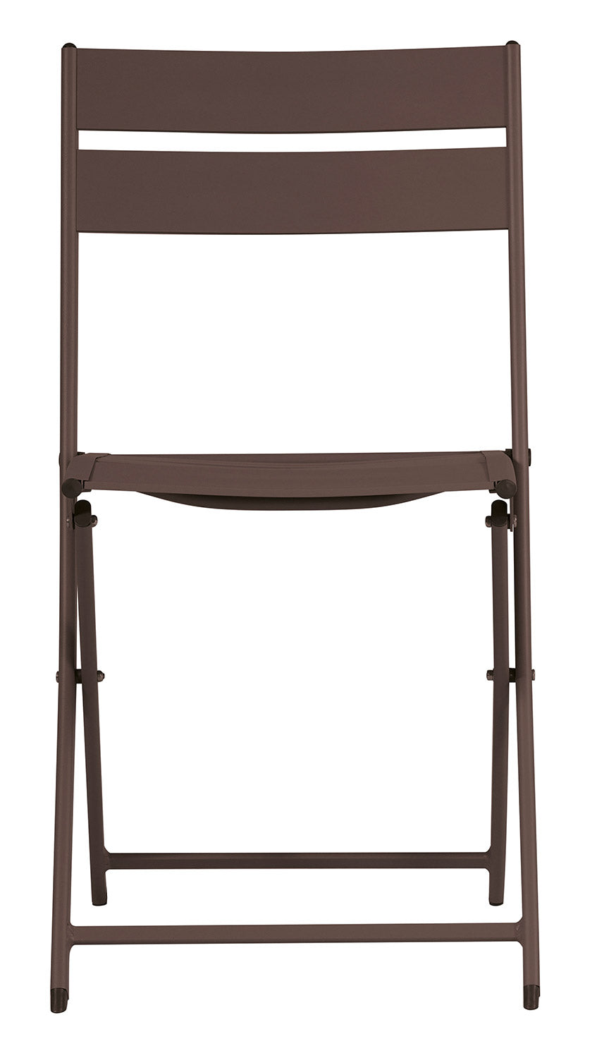 Sedia da Giardino Pieghevole 44x85x51 cm Lucca in Alluminio Chocolate