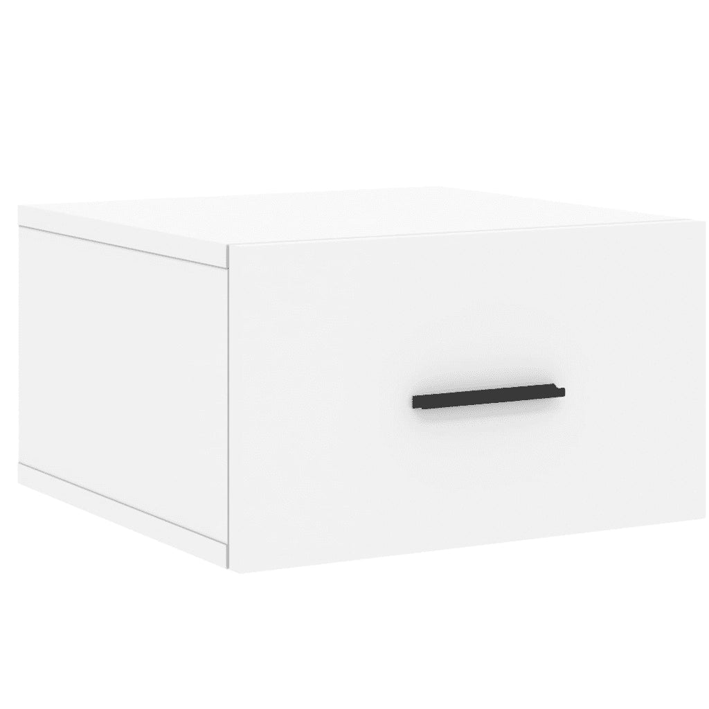 vidaXL Comodino a Muro Bianco 35x35x20 cm