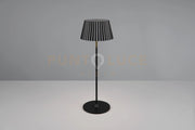 SUAREZ LAMPADA DA TAVOLO RICARICABILE METALLO NERA REGOLAZIONE INTESITA' TOUCH IP 44 H.39CM  LED 1,5W 200lm, 3000K
