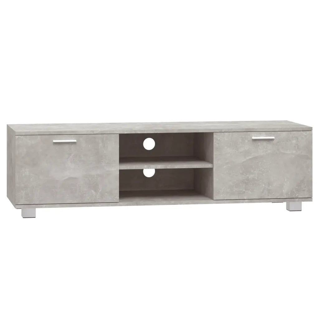 Mobile per TV Grigio Cemento 140x40,5x35 cm Legno Multistrato 342625
