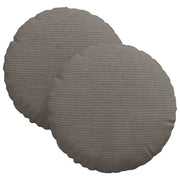 Cuscini per Seduta 2 pz | Cuscini per sedie Grigio chiaro ?30 x 13 cm
