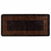 Runner in Moquette | Runner Tappeto MARSA Nero 50 x 100 cm Poliestere e PVC