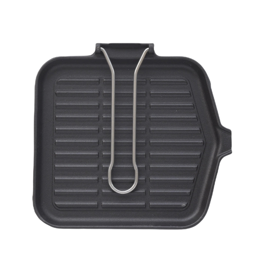 BISTECCHIERA DIETELLA IN GHISA INOSSIDABILE 24 X 24 CM PER PIASTRE A INDUZIONE
