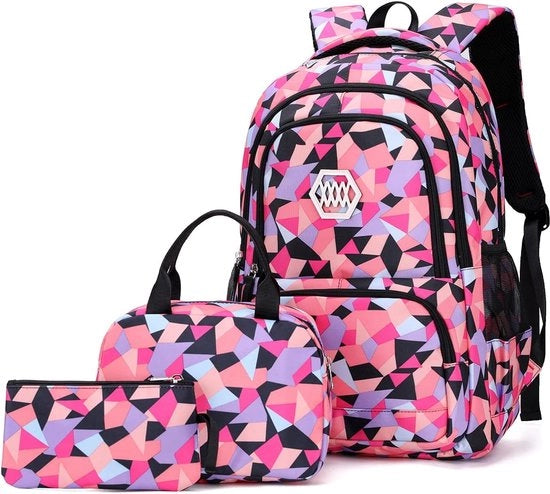 Set di Scuola Completo per Bambini con Borsa della Merenda e Borsa dei Soldi, Adatto per Scuola Primaria e Scuola Secondaria