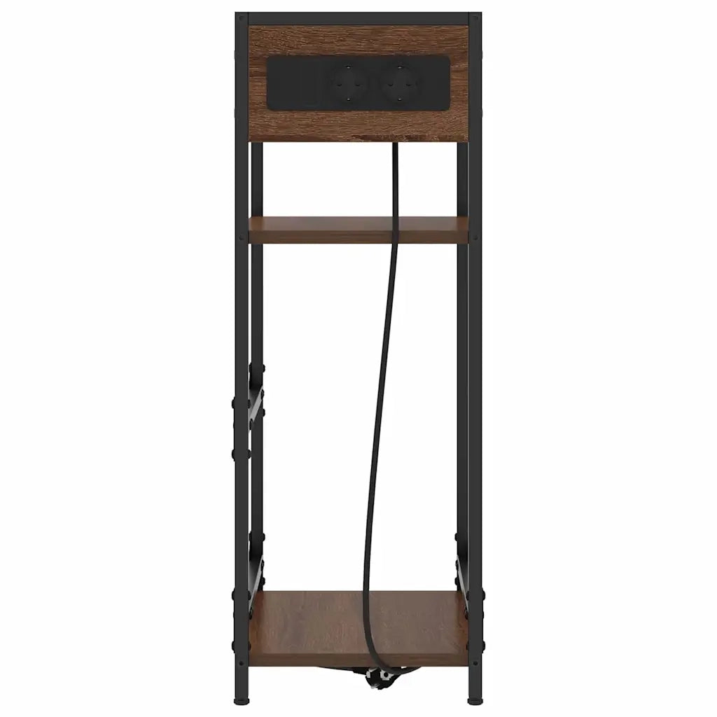 Armadio da Notte Rovere Marrone 40 x 27 x 76 cm 859574