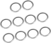 Set di sigillatura a olio da 10 pezzi - Sigillatura - Anello di sigillatura - Sigillatura a vuoto - Sigillatura - Forma di accoppiamento corretta - Previene i fuoriusciti di olio - Anello di sigillatura