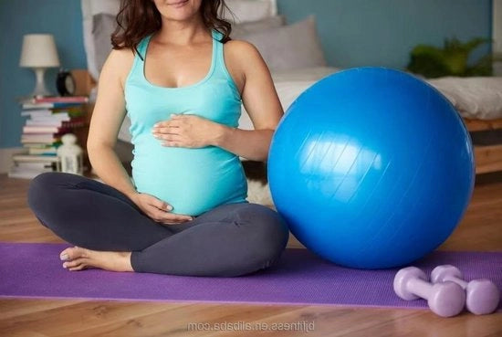 Balanti-burst per esercizi di yoga, pilates e gravidanza - 65 cm con pompa rapida - Blu
