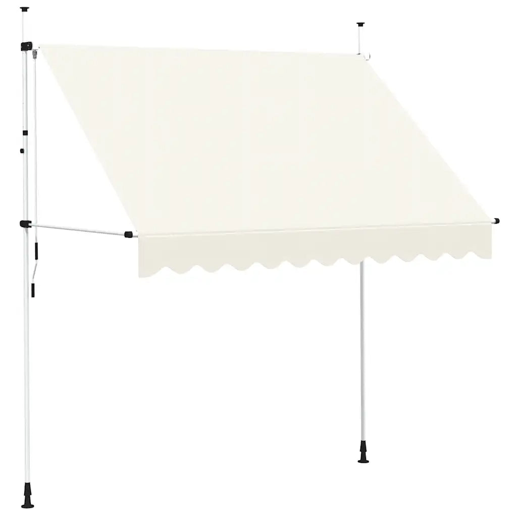 Tenda da Sole Retrattile Manuale 250 cm Crema 143695