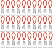 30 pezzi di clip per asciugamani, appoggio per asciugamani da cucina, clip per asciugamani per bagno, cucina, balcone, asciugamani, asciugacapelli, ecc. (rosso)