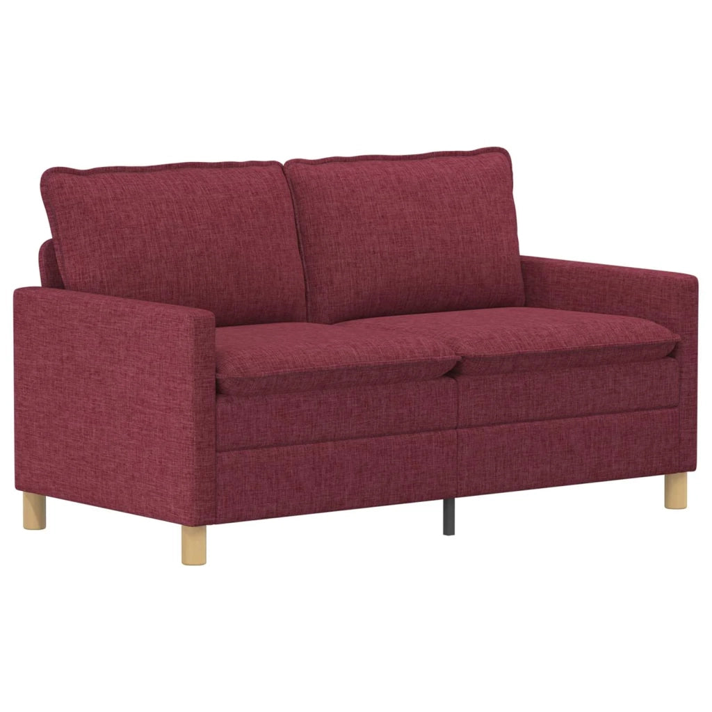 Set di divani 2 pz Rosso Vino Tessuto 3417062