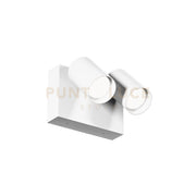 GES2073- APPLIQUE FARETTO ORIENTABILE 2 LUCI A LED 3000-4000-6500K 1250-1390-1370LM 2X9W COLORE BIANCO