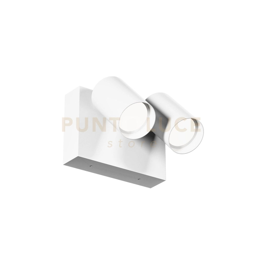 GES2073- APPLIQUE FARETTO ORIENTABILE 2 LUCI A LED 3000-4000-6500K 1250-1390-1370LM 2X9W COLORE BIANCO