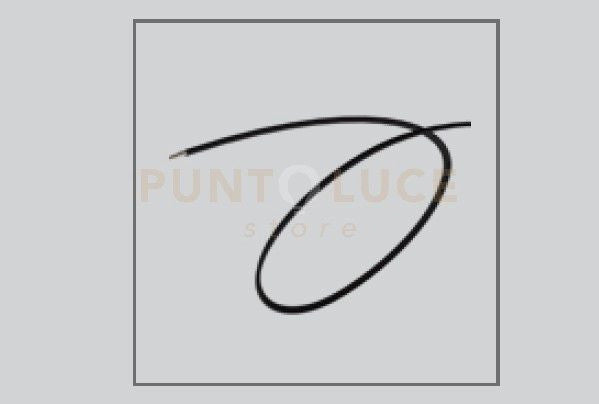 CAVO ELETTRIFICATO 2 POLI NERO FINE 10 M
