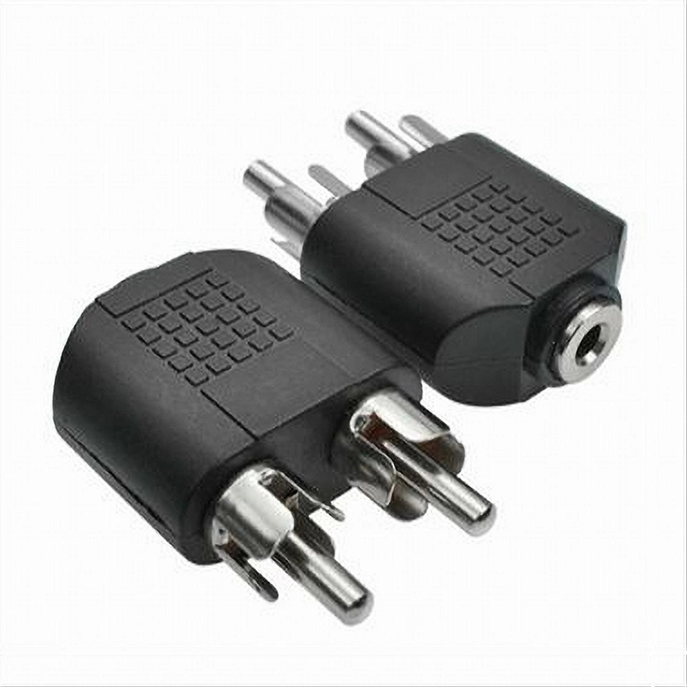 Trade Shop - Connettore Adattatore Convertitore Stereo 2 Rca Maschio Ad Aux3.5mm Femmina C-090 -